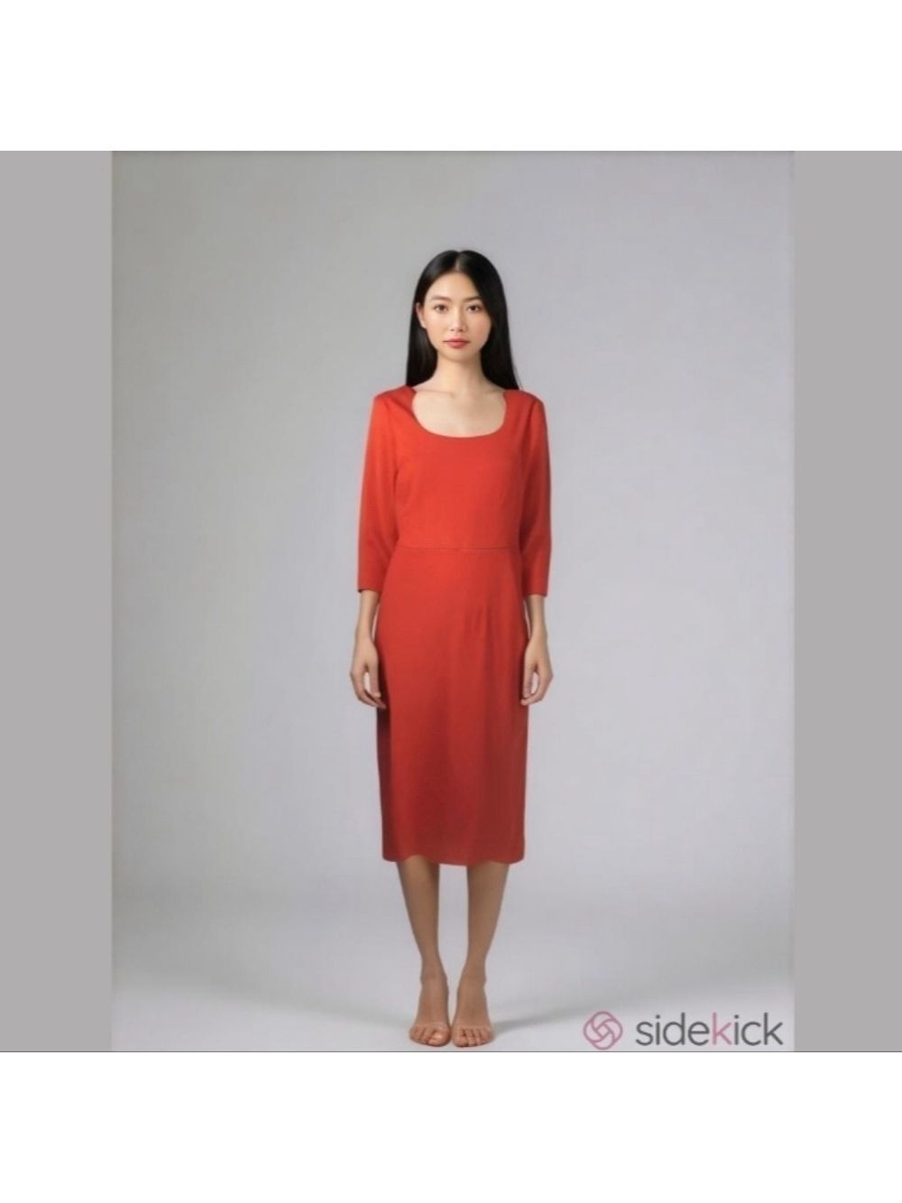 Maggy London SCOOP NECK SHEATH DRESS Sz 10